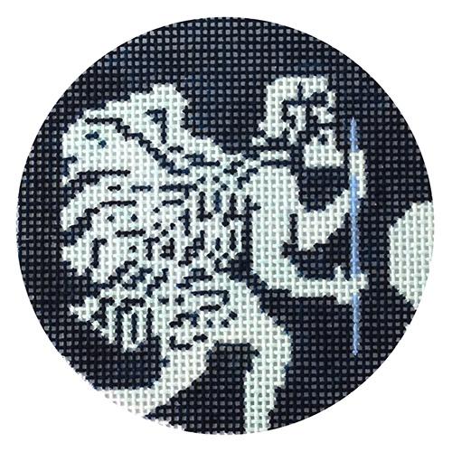 St. Christopher - Blue Painted Canvas PIP & Roo 
