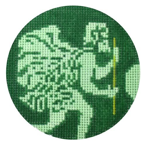 St. Christopher - Green Painted Canvas PIP & Roo 