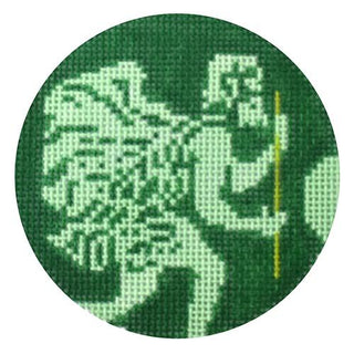 St. Christopher   Green Painted Canvas PIP & Roo 
