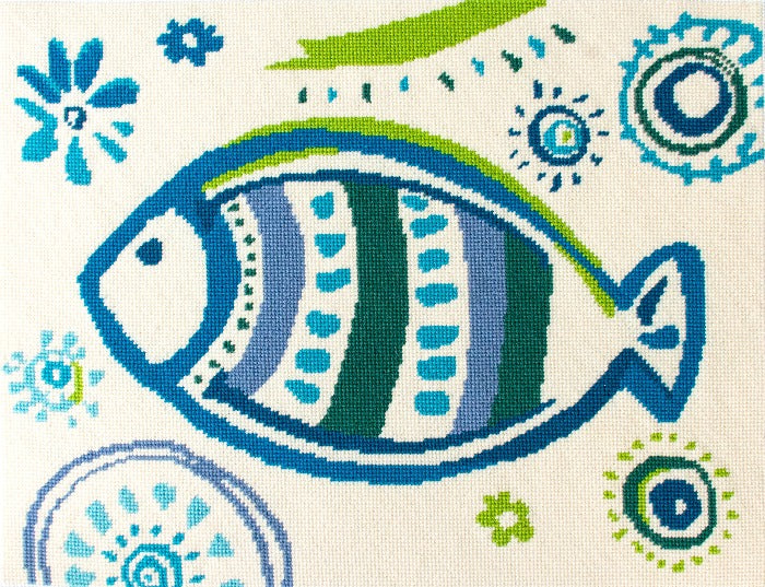 St. Croix Printed Canvas Needlepoint To Go  - 1