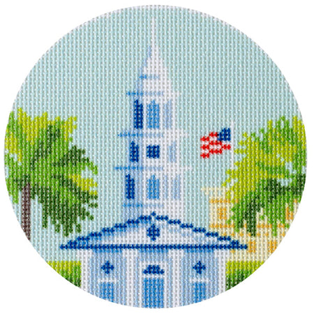 St. Michael's Cathedral Printed Canvas Needlepoint To Go 