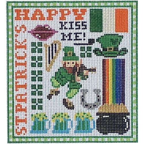 St. Patrick Sampler Painted Canvas The Meredith Collection  - 1