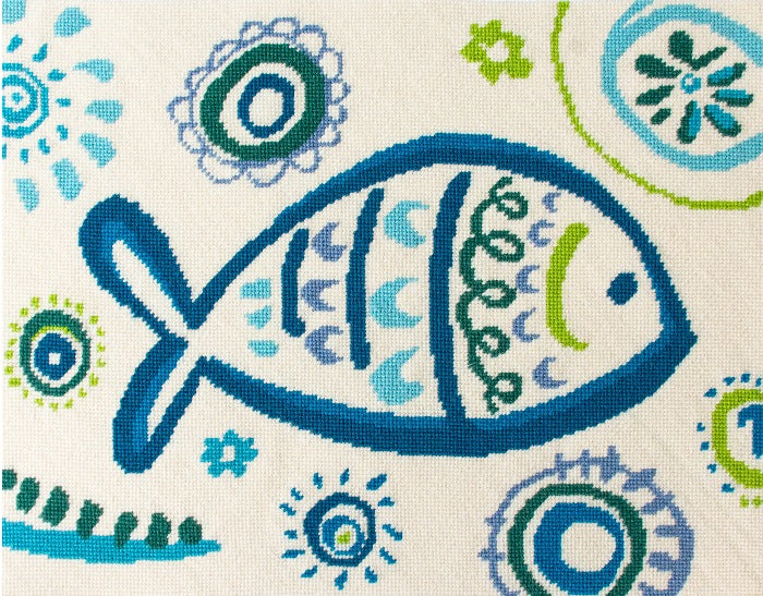 St. Thomas Printed Canvas Needlepoint To Go  - 1