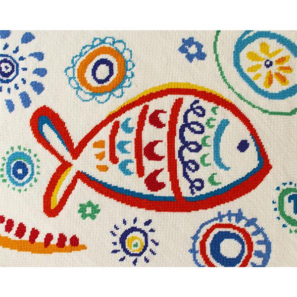 St. Thomas Printed Canvas Needlepoint To Go  - 1