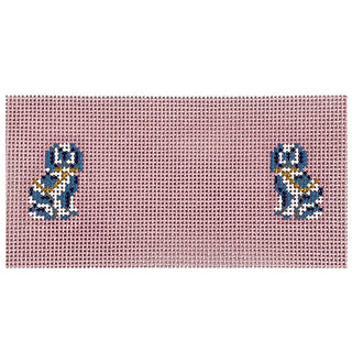 Staffordshire Dog Insert Painted Canvas The Gingham Stitchery 
