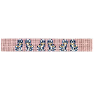 Staffordshire Dog Key Fob Painted Canvas The Gingham Stitchery 
