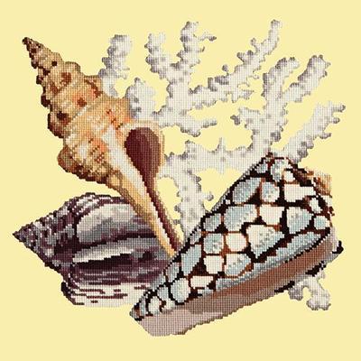 Staghorn Needlepoint Kit Kits Elizabeth Bradley Design Butter Yellow 
