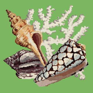 Staghorn Needlepoint Kit Kits Elizabeth Bradley Design Grass Green 
