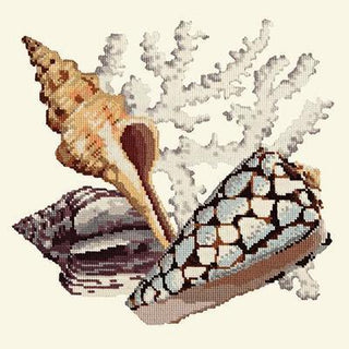 Staghorn Needlepoint Kit Kits Elizabeth Bradley Design Winter White 
