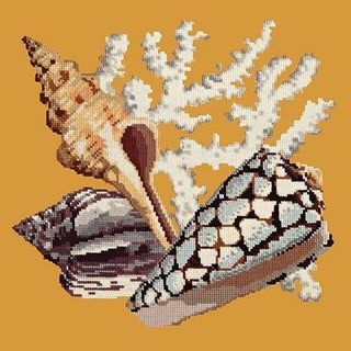 Staghorn Needlepoint Kit Kits Elizabeth Bradley Design Yellow 
