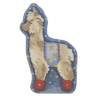 Star Llama on Wheels Painted Canvas Associated Talents 
