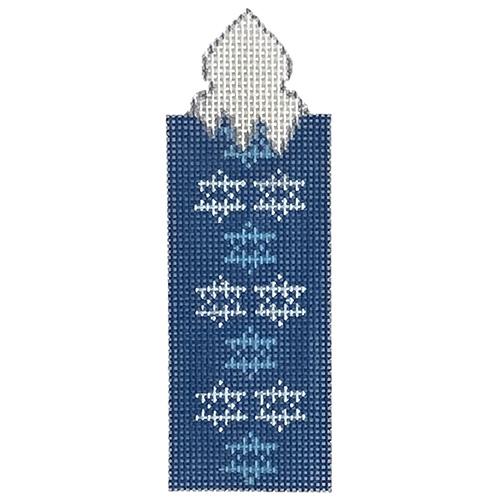 Star of David Candle Painted Canvas Alice Peterson Company  - 1
