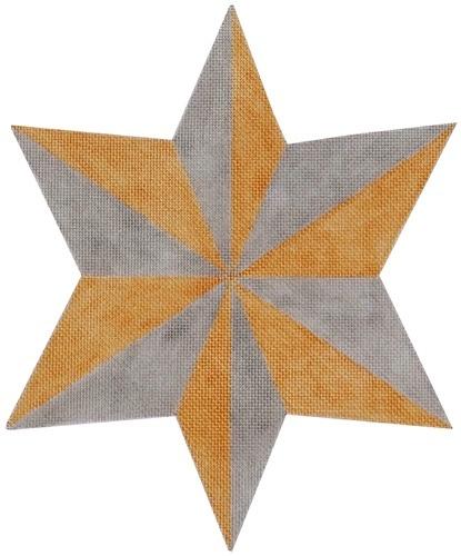 Star Tree Topper Painted Canvas Waterweave 