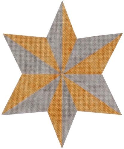 Star Tree Topper Painted Canvas Waterweave  - 1