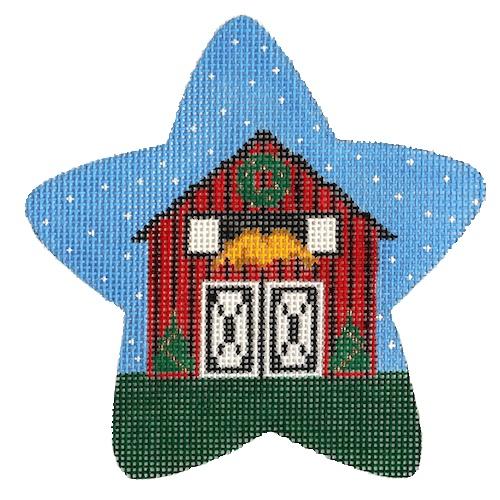 Star with Stable Painted Canvas The Meredith Collection  - 1