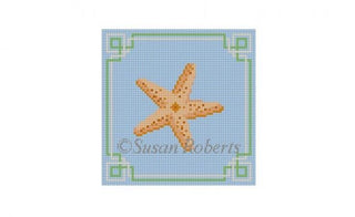 Starfish Coaster Painted Canvas Susan Roberts Needlepoint Designs Inc. 
