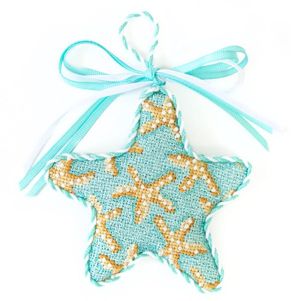 Starfish on Aqua Starfish Ornament Kit Kits Associated Talents 