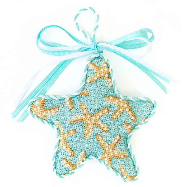 Starfish on Aqua Starfish Ornament Kit Kits Associated Talents  - 1