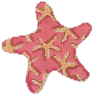 Starfish on Pink Starfish Ornament Painted Canvas Associated Talents 
