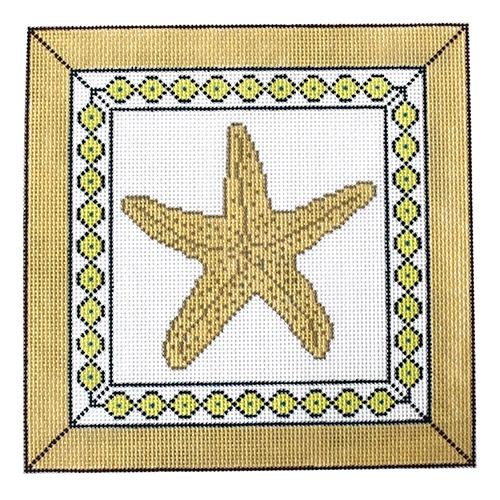 Starfish Pillow Painted Canvas J. Child Designs 