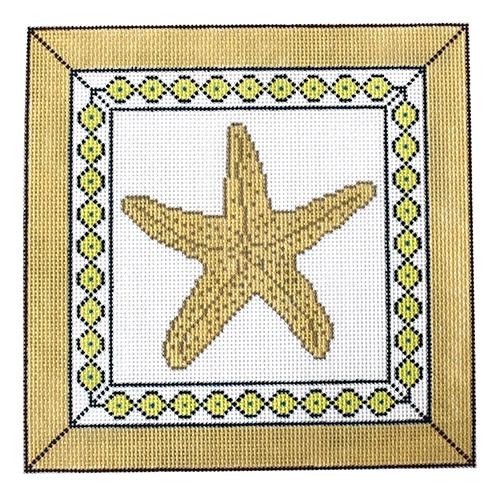 Starfish Pillow Painted Canvas J. Child Designs  - 1