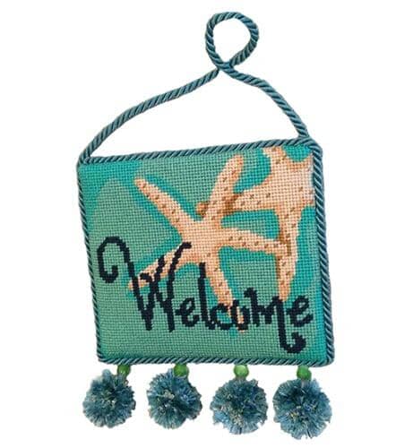 Starfish Welcome Painted Canvas Associated Talents 