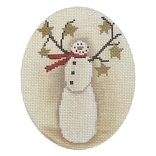 Starry Snowman Painted Canvas CBK Needlepoint Collections  - 1