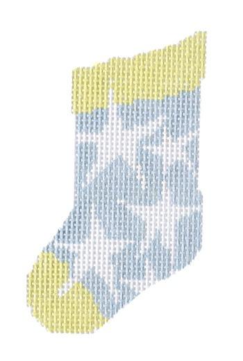 Stars Mini Sock Painted Canvas Pippin  - 1