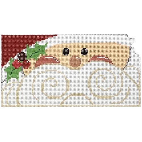 State Shaped Santa   Kansas Painted Canvas The Meredith Collection 
