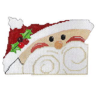 State Shaped Santa   Oregon Painted Canvas The Meredith Collection 
