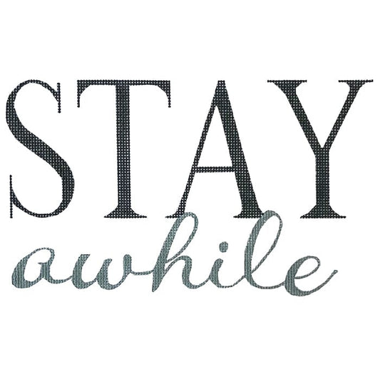 Stay Awhile Painted Canvas Colors of Praise 