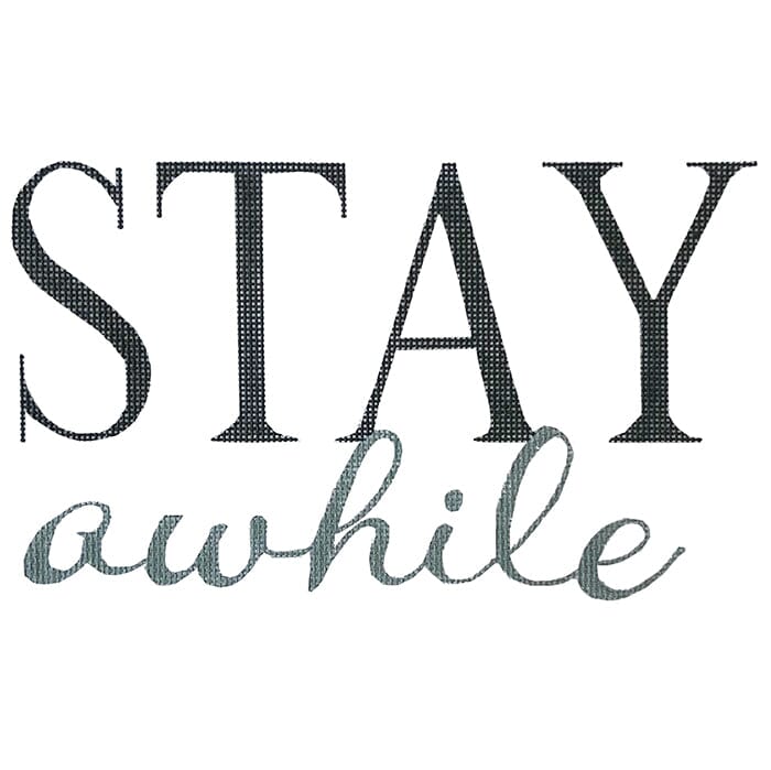Stay Awhile Painted Canvas Colors of Praise  - 1