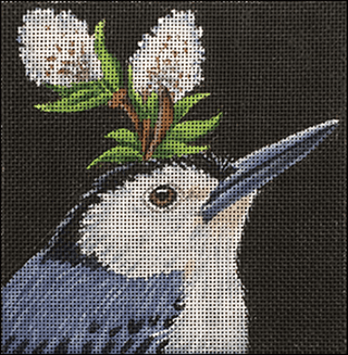 Stephan Nuthatch Painted Canvas Vicky Sawyer 
