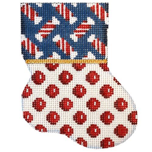 Stick Candies / Red Dot Mini Sock Painted Canvas Associated Talents  - 1