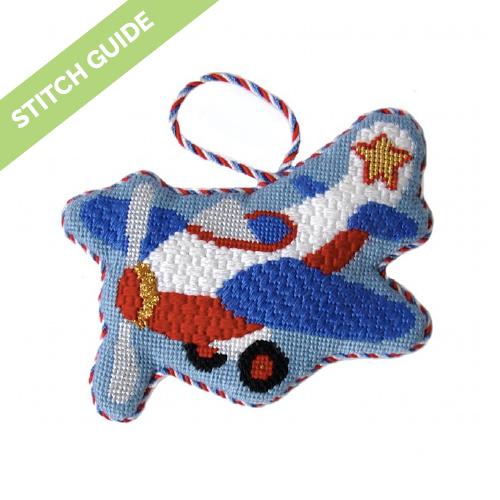 Stitch Guide - Airplane Ornament Stitch Guides/Charts Needlepoint.Com 