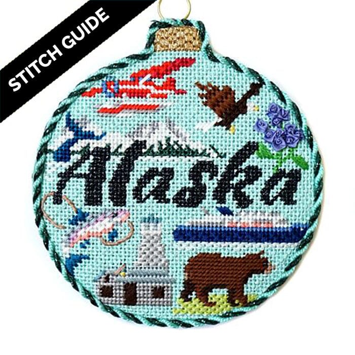 Stitch Guide - Alaska Travel Round Stitch Guides/Charts Needlepoint.Com 