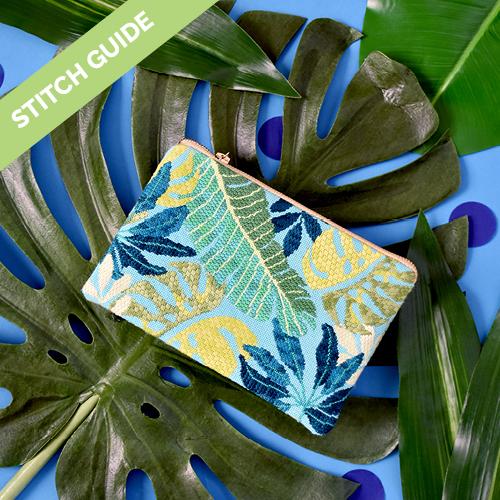 Stitch Guide   Blue Clutch Fun Stitch Guides/Charts Needlepoint.Com 
