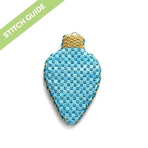 Stitch Guide - Blue Light Bulb Stitch Guides/Charts Needlepoint.Com 