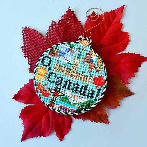 Stitch Guide - Canada Travel Round Stitch Guides/Charts Needlepoint.Com 