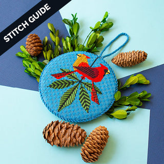 Stitch Guide   Cardinals Ornament Stitch Guides/Charts Needlepoint.Com 
