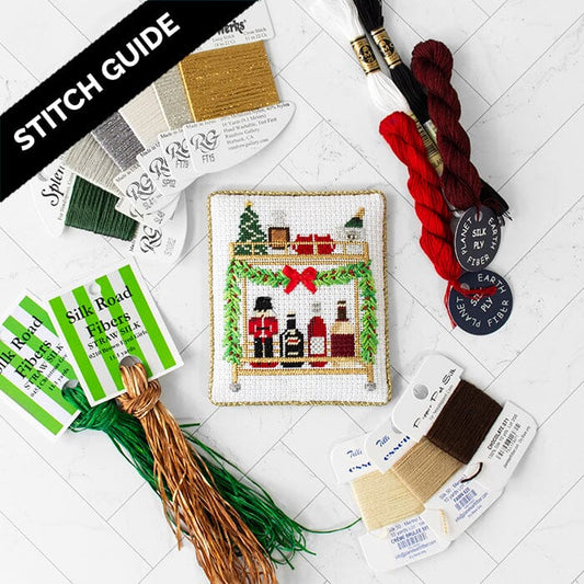 Stitch Guide - Christmas Bar Cart Stitch Guides/Charts Needlepoint.Com 
