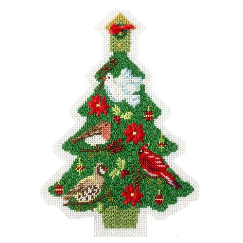 Stitch Guide - Christmas Birds Tree Stitch Guides/Charts Needlepoint.Com 