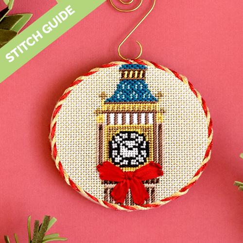 Stitch Guide - Christmas in London - Big Ben Stitch Guides/Charts Needlepoint.Com 