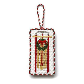 Stitch Guide   Christmas Sled Ornament Stitch Guides/Charts Needlepoint.Com 
