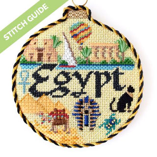 Stitch Guide   Egypt Travel Round Stitch Guides/Charts Needlepoint.Com 
