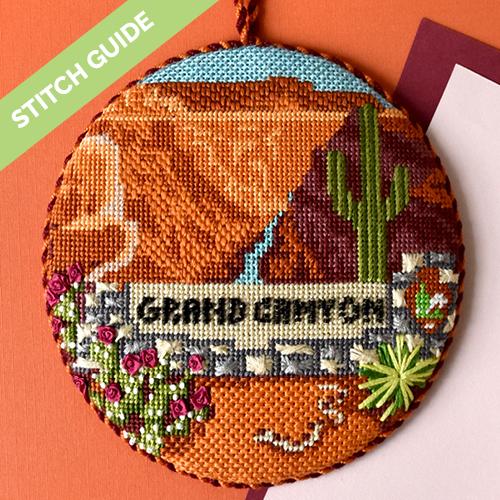 Stitch Guide - Explore America - Grand Canyon Stitch Guides/Charts Needlepoint.Com 