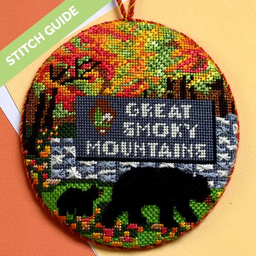 Stitch Guide - Explore America - Great Smoky Mountains Stitch Guides/Charts Needlepoint.Com 