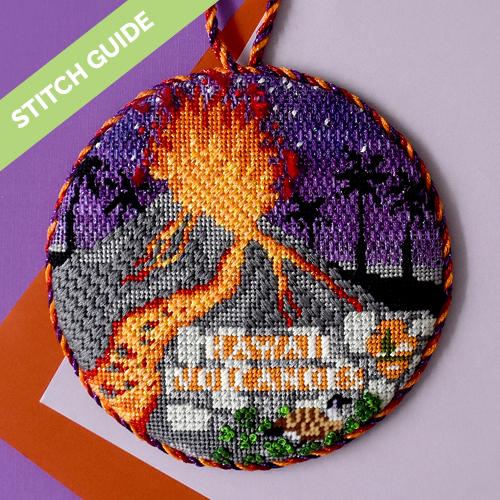 Stitch Guide - Explore America - Hawaii Volcanoes Stitch Guides/Charts Needlepoint.Com 