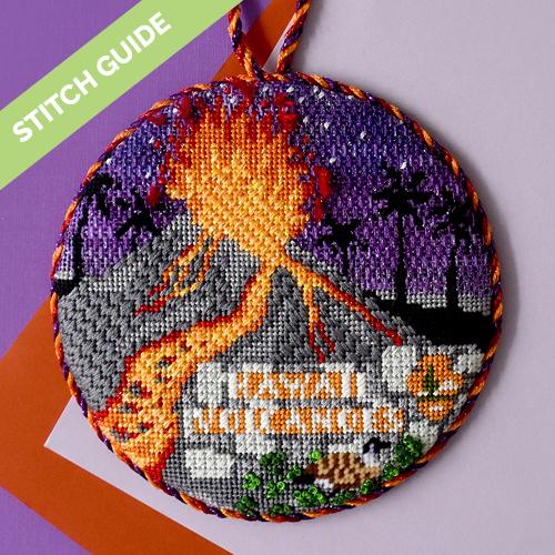 Stitch Guide   Explore America   Hawaii Volcanoes Stitch Guides/Charts Needlepoint.Com 
