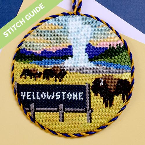 Stitch Guide - Explore America - Yellowstone Stitch Guides/Charts Needlepoint.Com 